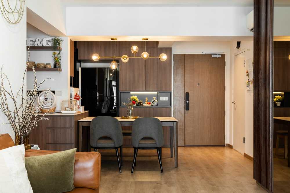 Modern Kitchen with Countertop and Vinyl Flooring
