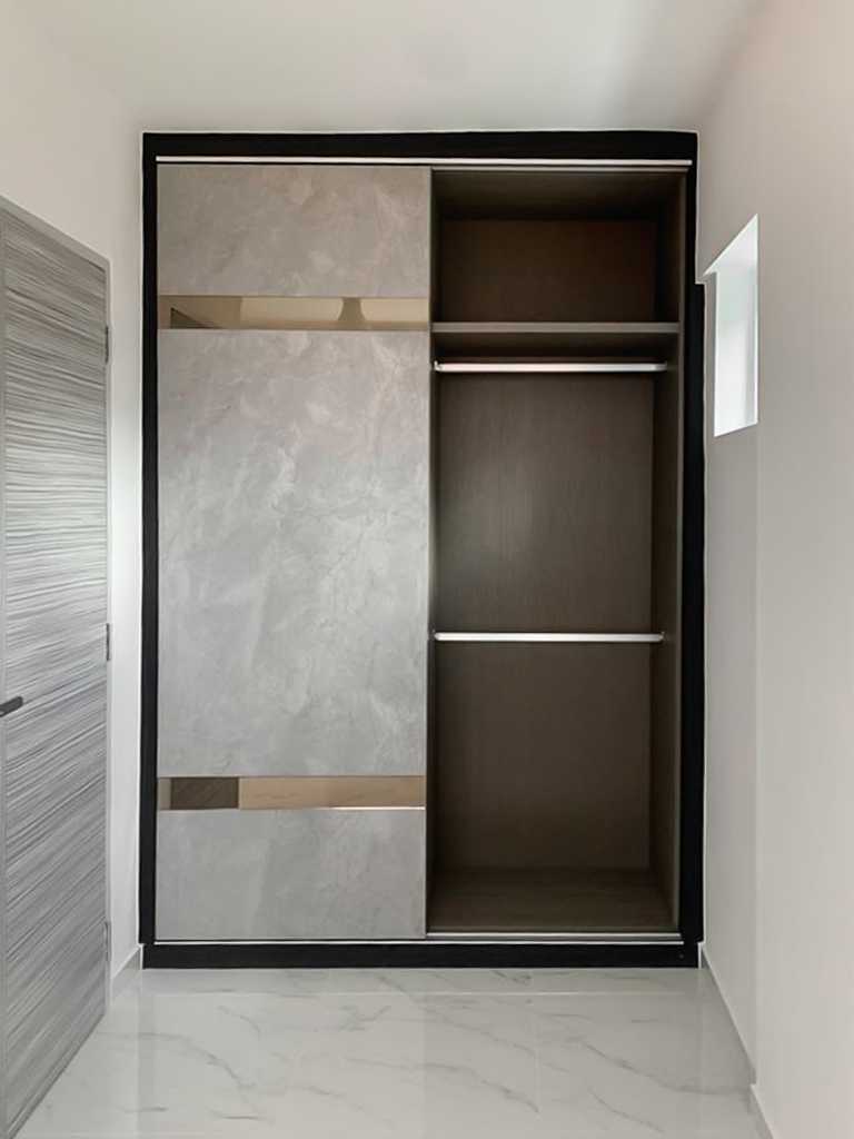 Scandinavian Bedroom with Wardrobe and Sliding Wardrobe