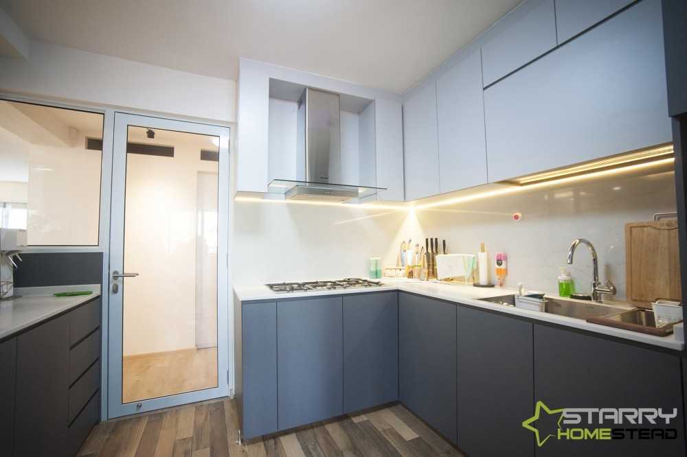 Scandinavian Kitchen with Kitchen Accessories and Kitchen Cabinets