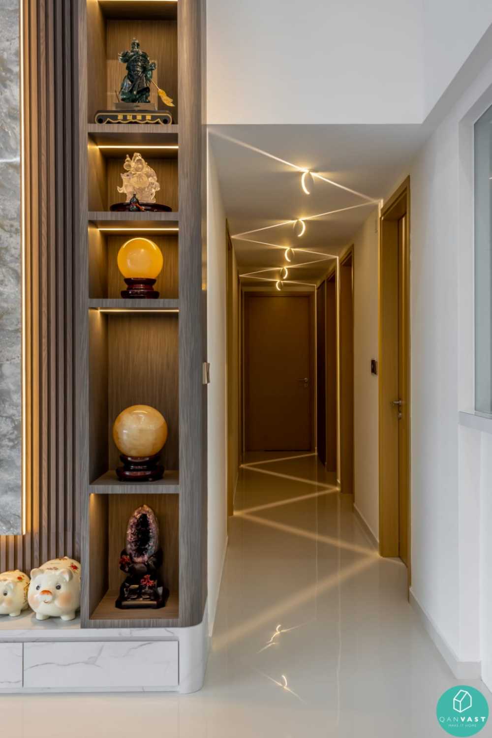 Modern Entryway with Doors and Wood Doors