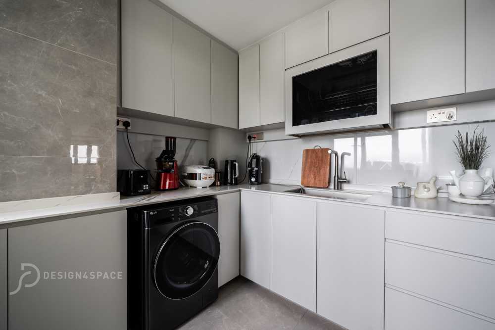 Modern Kitchen with Kitchen Window and Kitchen Island