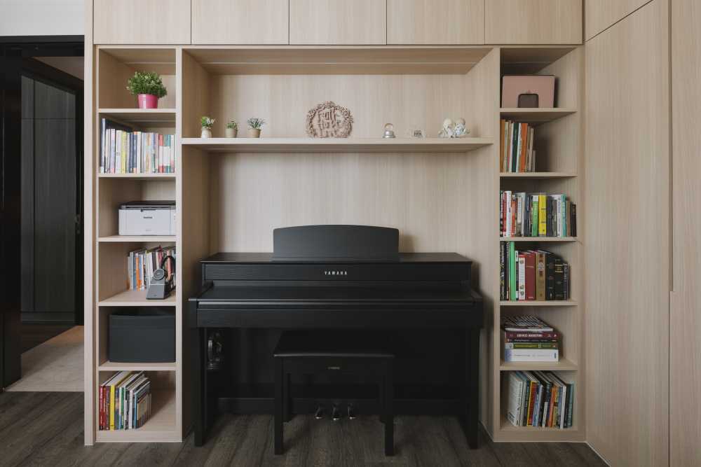 Industrial Study with Bookshelf and Bookcases