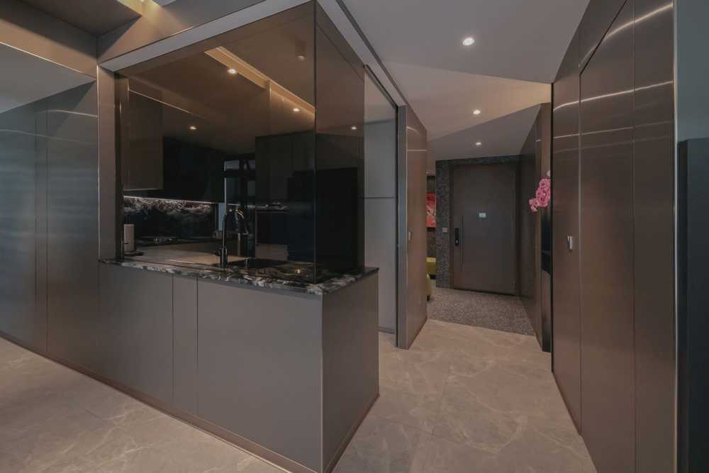 Modern Kitchen with Countertop and Dishwasher
