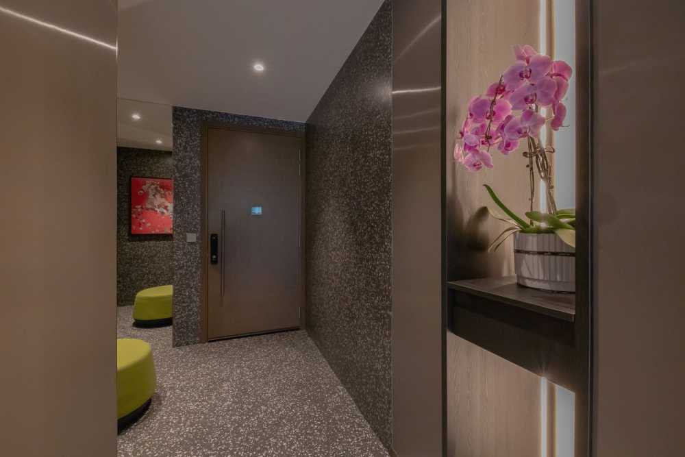 Modern Entryway with Mirror and Bathroom Mirrors