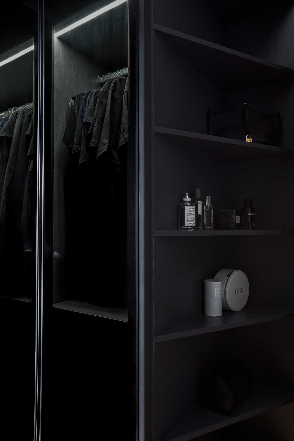 Modern Bedroom with Wardrobe and Sliding Wardrobe