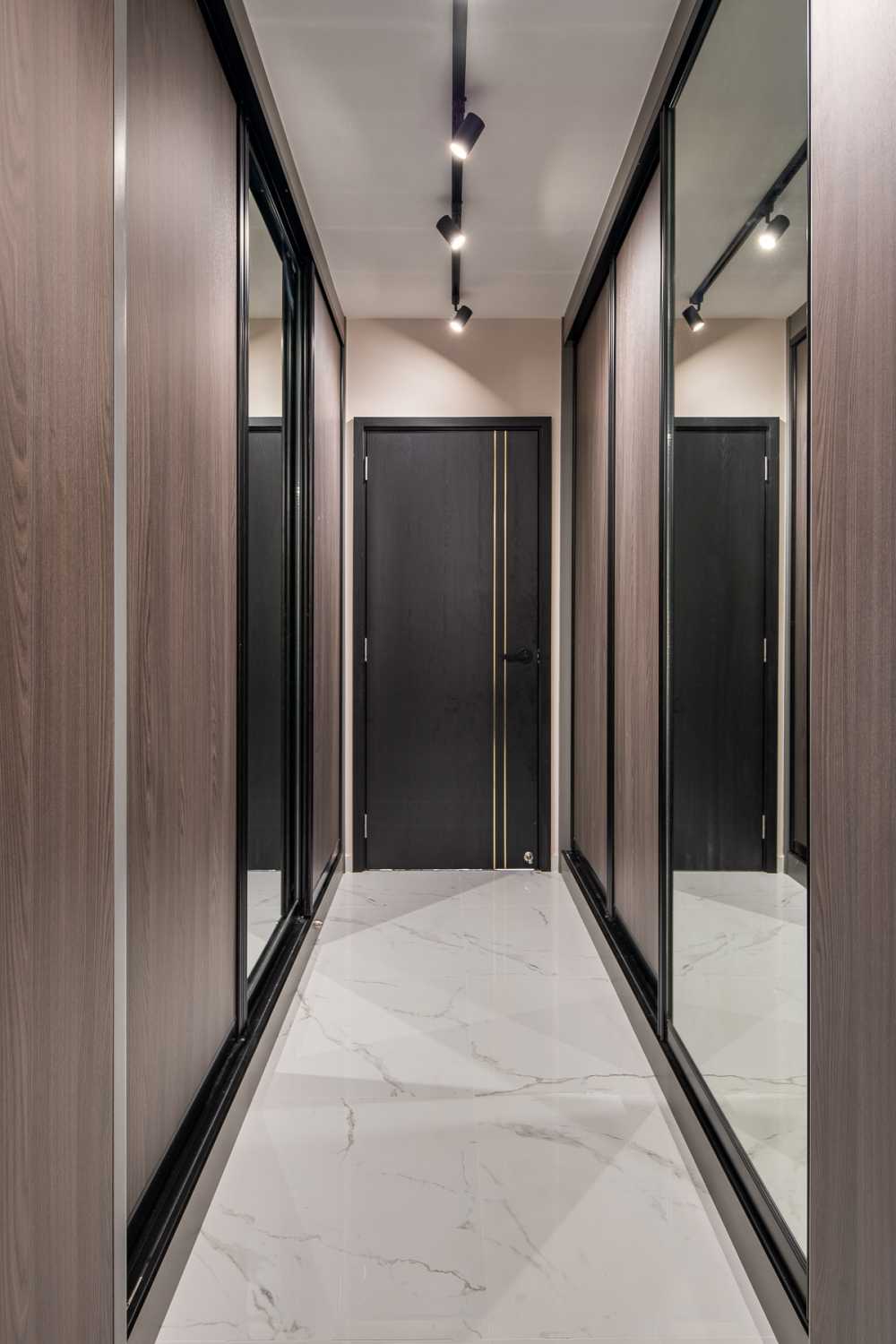 Scandinavian Bedroom with Wardrobe and Sliding Wardrobe