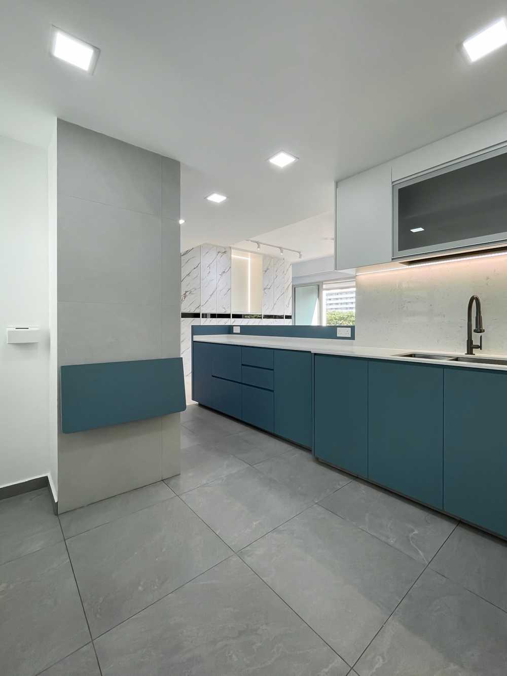 Scandinavian Kitchen with Kitchen Island and Kitchen Accessories