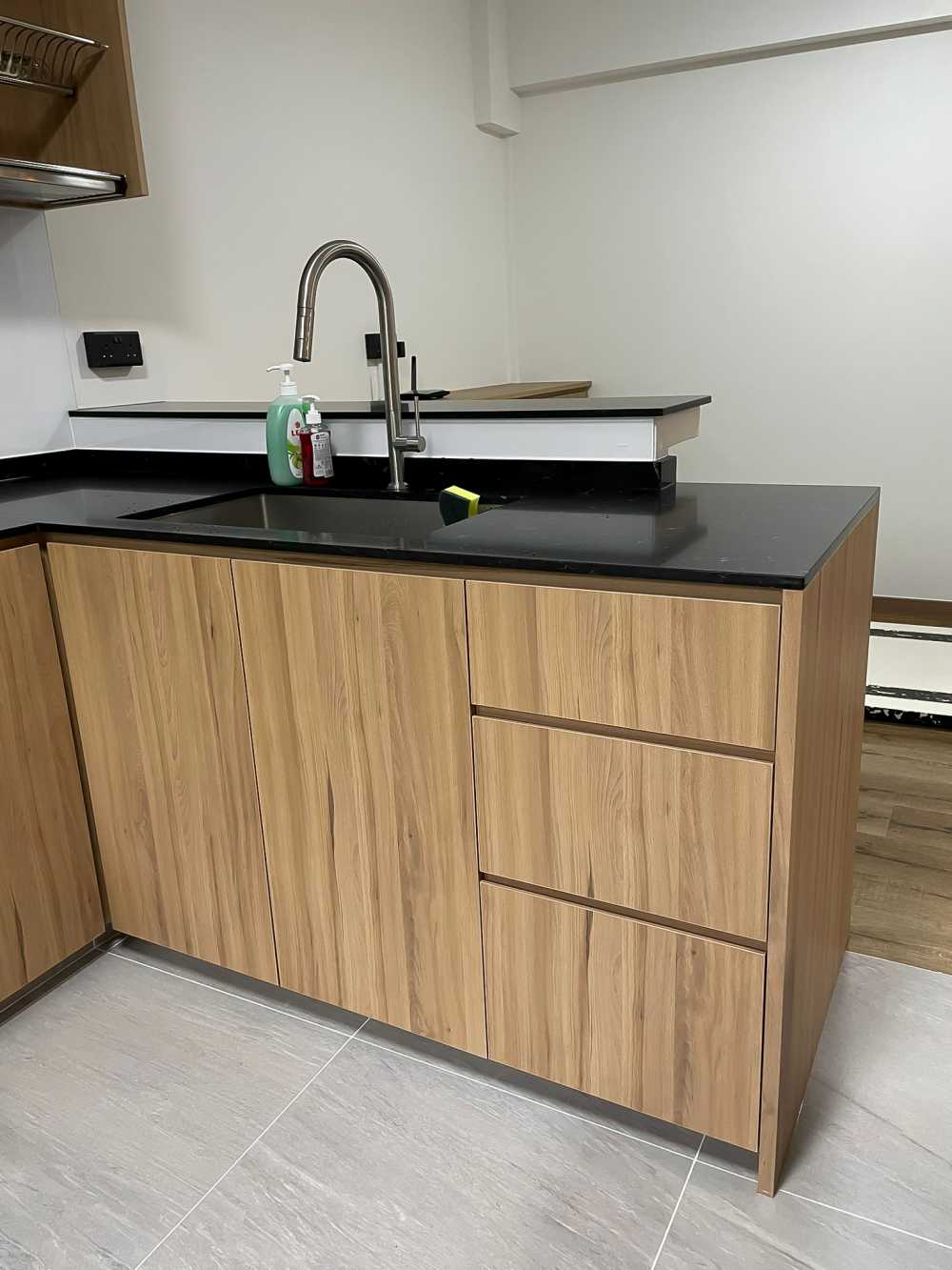 Scandinavian Kitchen with Kitchen Island and Kitchen Accessories