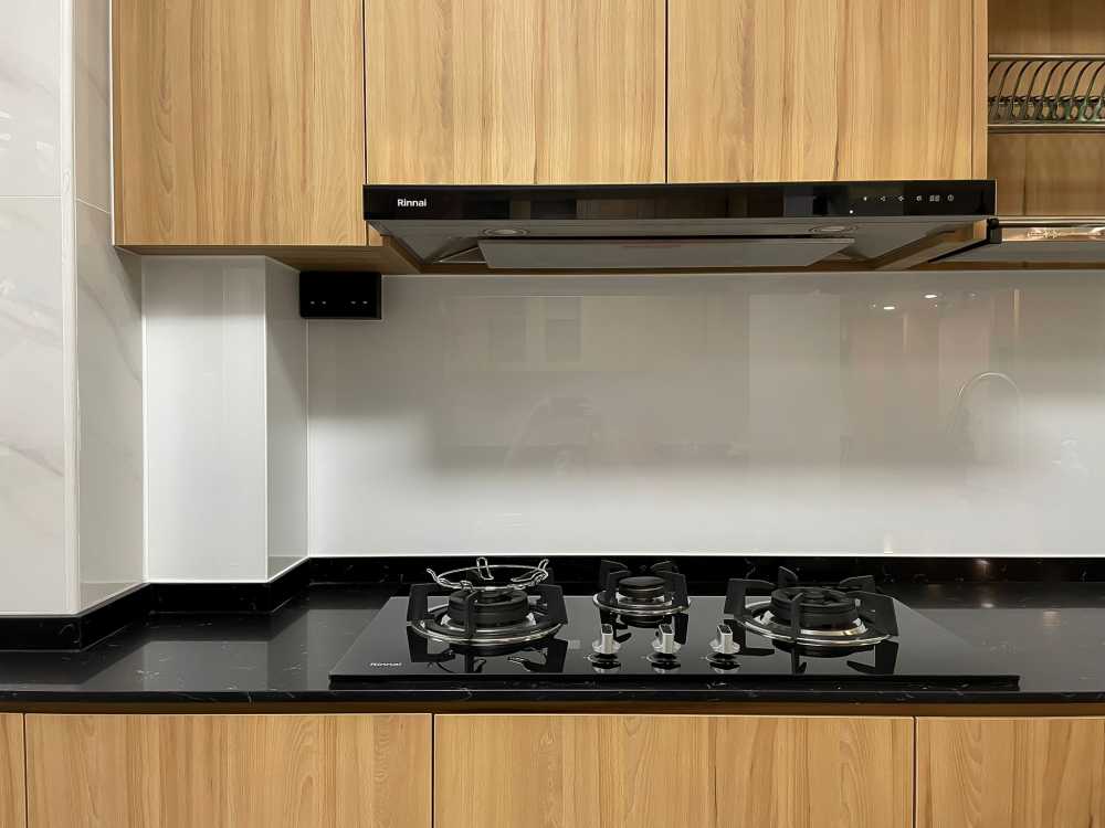 Scandinavian Kitchen with Kitchen Accessories and Paintings