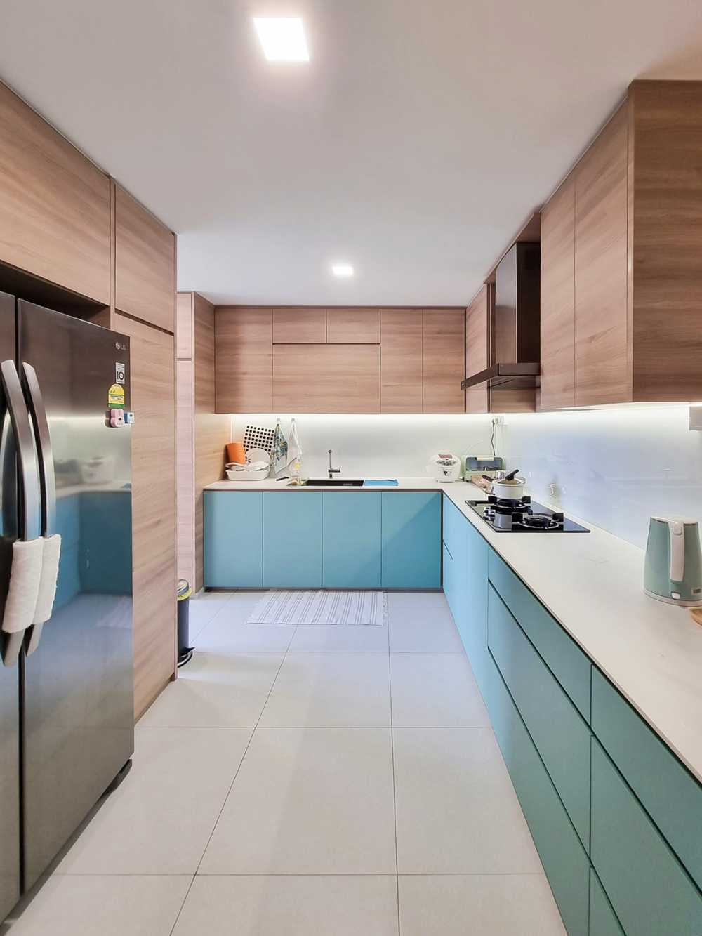 Scandinavian Kitchen with Kitchen Window and Kitchen Accessories