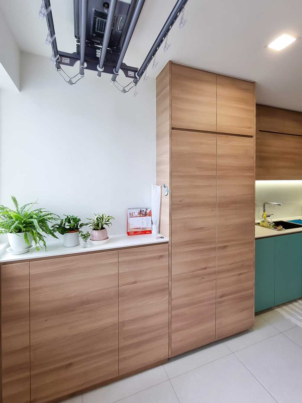 Scandinavian Service Yard with Sideboard and Kitchen Accessories