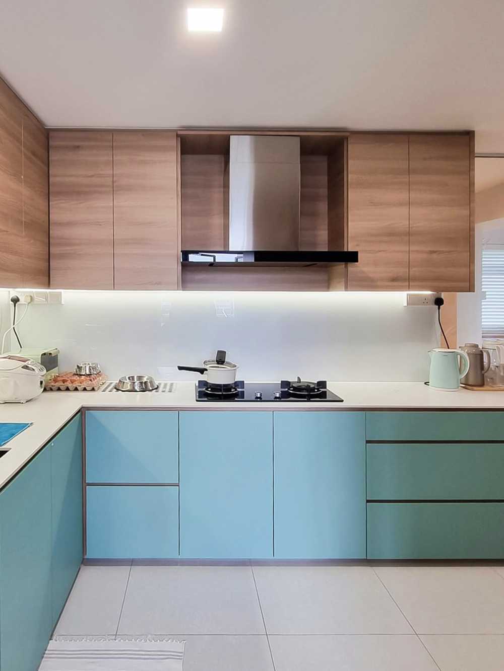 Scandinavian Kitchen with Kitchen Accessories and Kitchen Tap