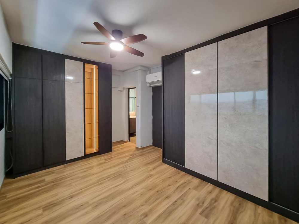 Scandinavian Bedroom with Wardrobe and Sliding Wardrobe