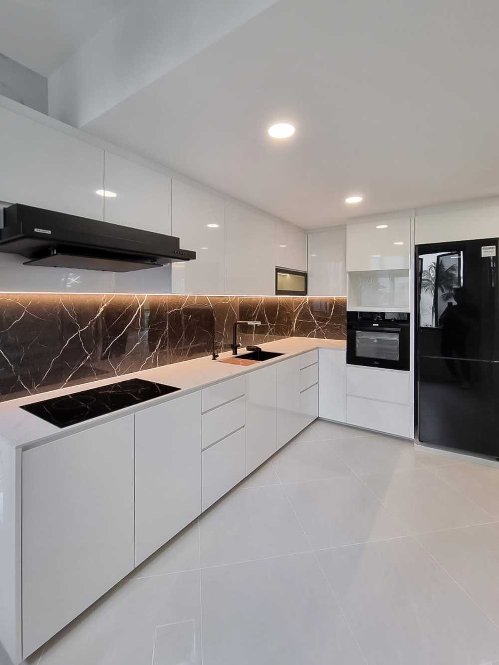 Scandinavian Kitchen with Kitchen Accessories and Kitchen Tap