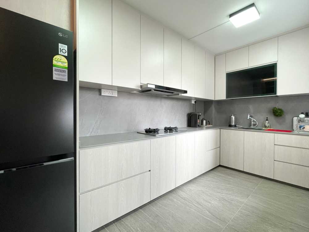 Scandinavian Kitchen with Kitchen Accessories and Kitchen Tap