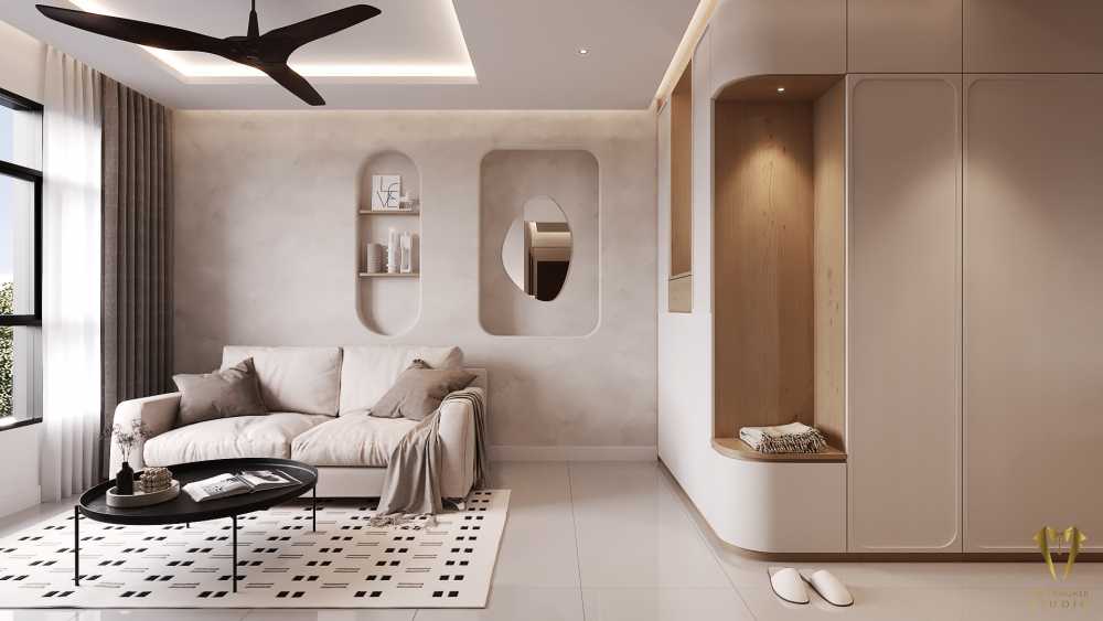 View of Scandinavian Entryway at 126 tengah drive by Mr Designer Studio - Hometrust
