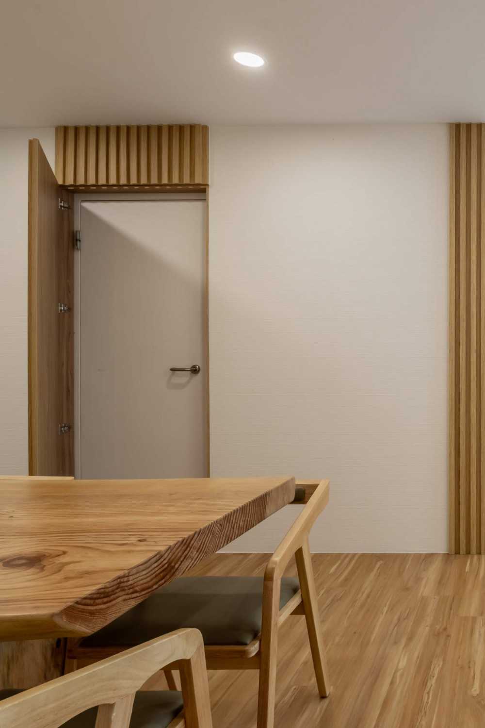 Contemporary Storeroom with Wall Shelves and Shelving Units