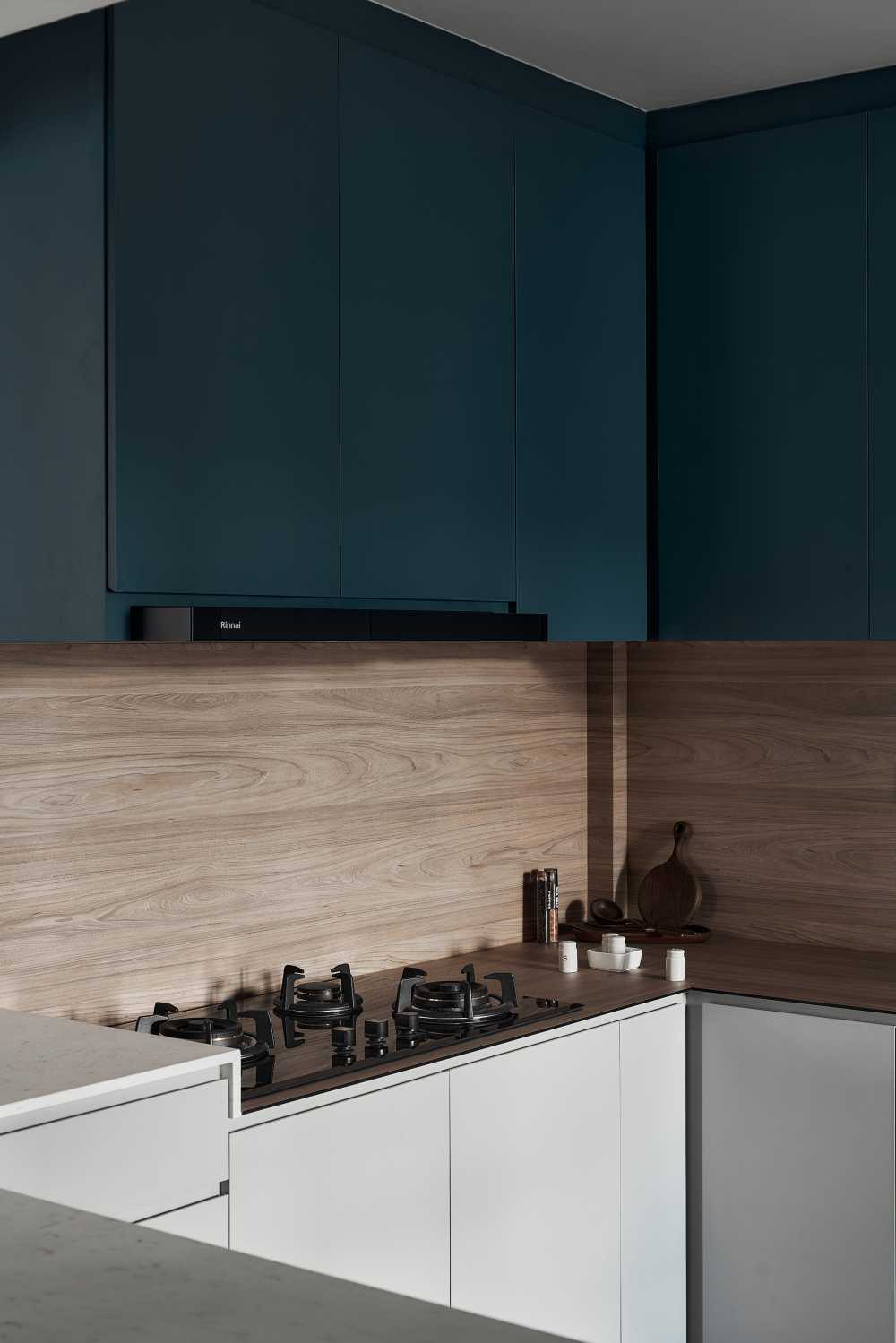Scandinavian Kitchen with Countertop and Kitchen Island