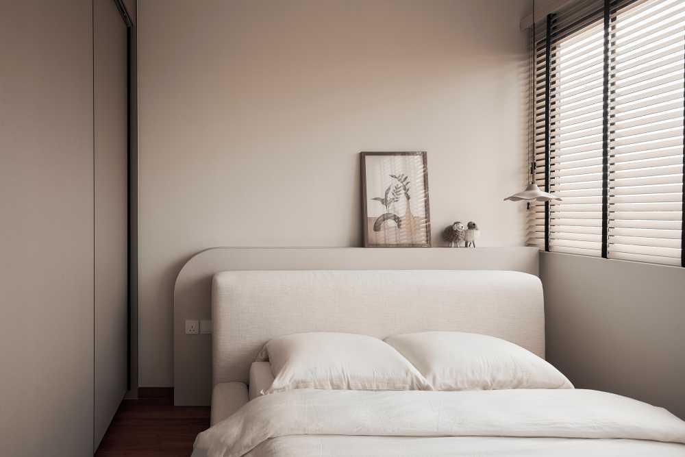 Scandinavian Bedroom with Wardrobe and Sliding Wardrobe