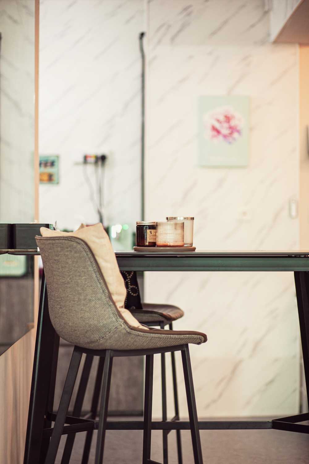 Industrial Kitchen with Countertop and Vinyl Flooring