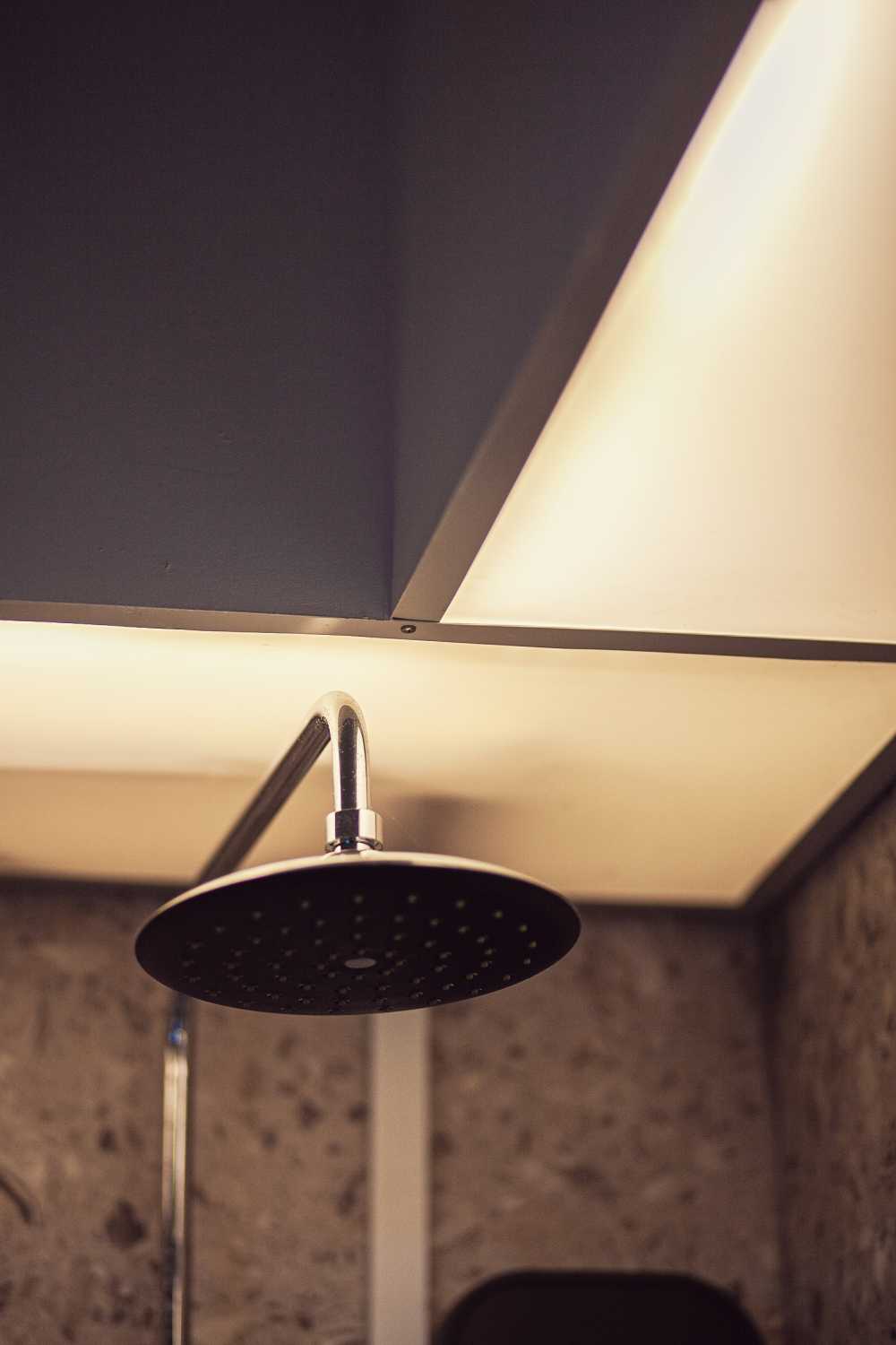 Industrial Bathroom with Bathroom Accessories and Showers