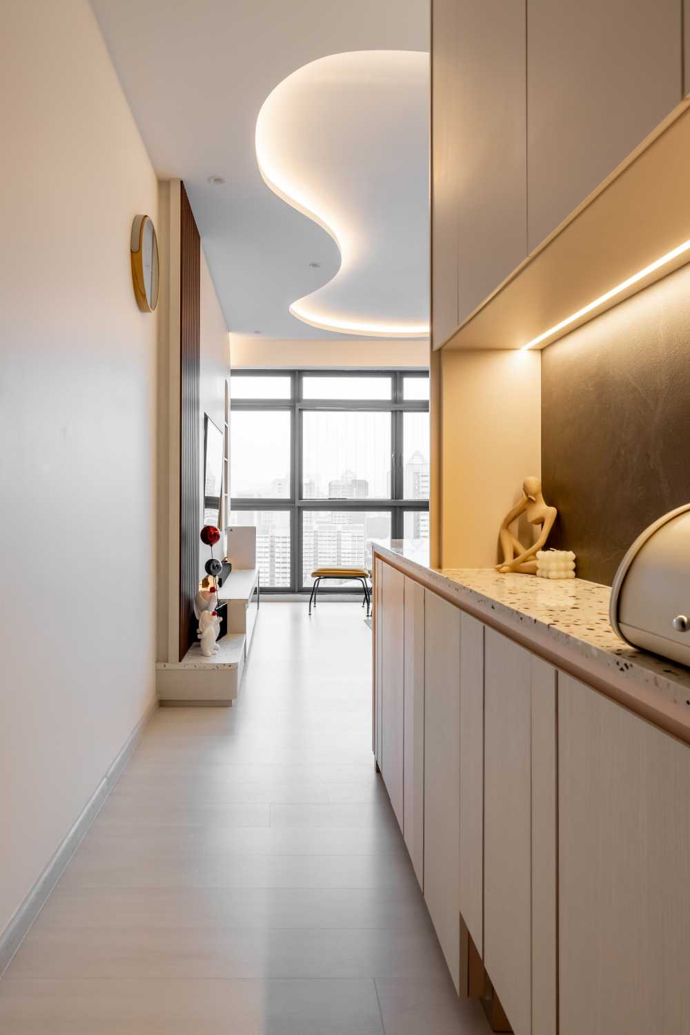 Modern Entryway with Small Storage and Shoe Cabinets