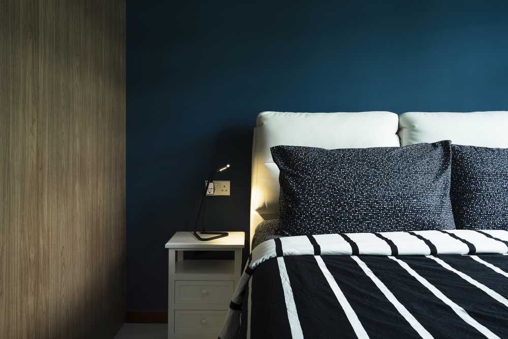 Contemporary Bedroom with Ceiling Light and Wardrobe
