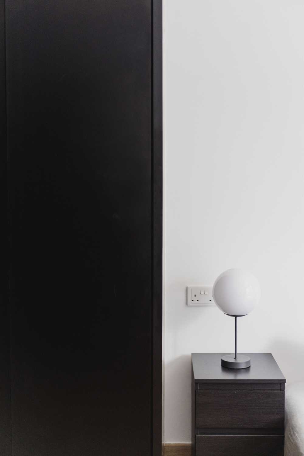 Contemporary Bedroom with Wardrobe and Bedroom Dresser