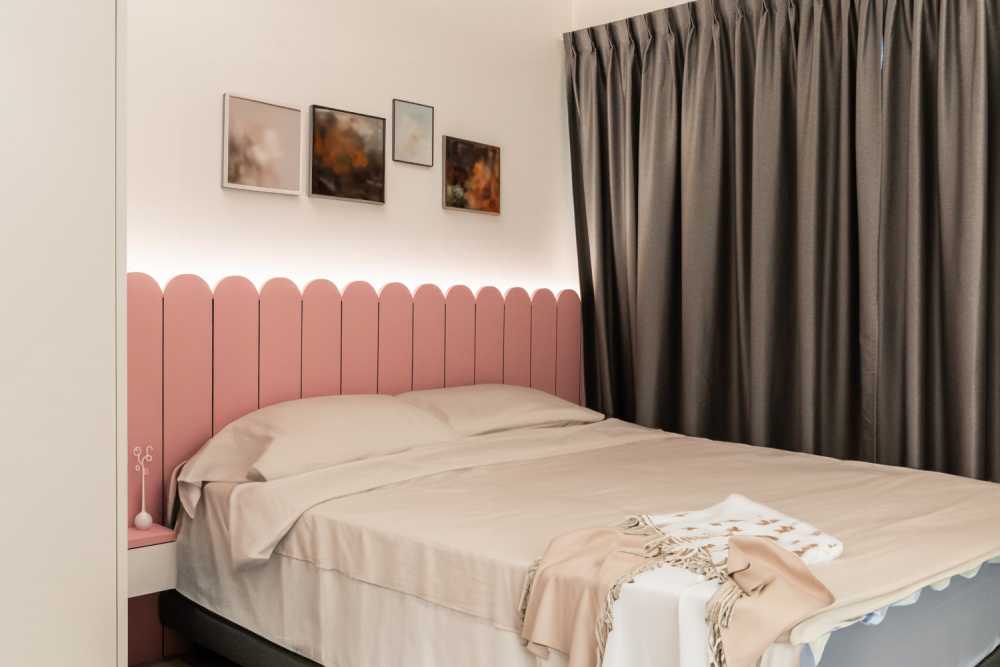 Modern Bedroom with Wardrobe and Built-in Bed