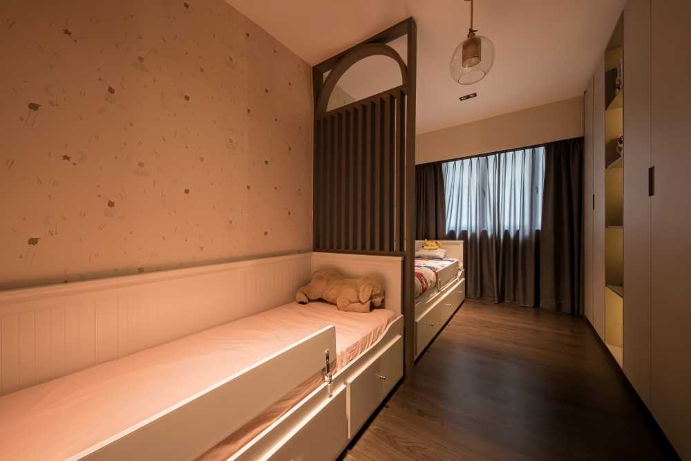 Contemporary Kids Room with Toys and Children's Storage