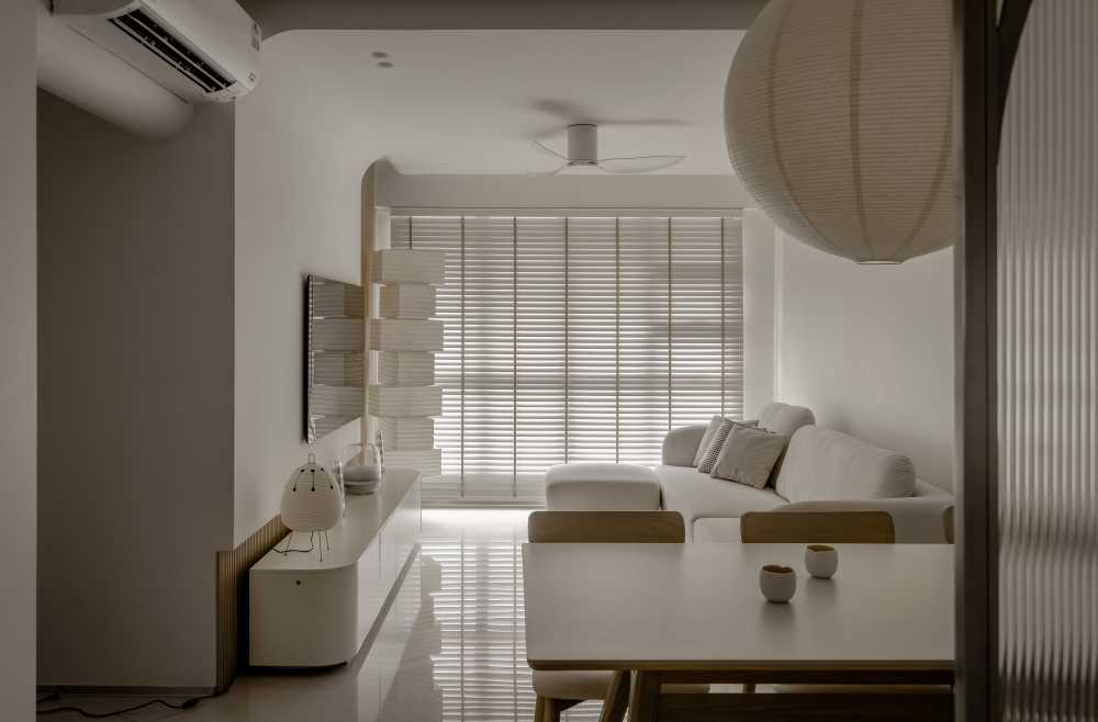 Modern Living Room with TV Console and Sofa
