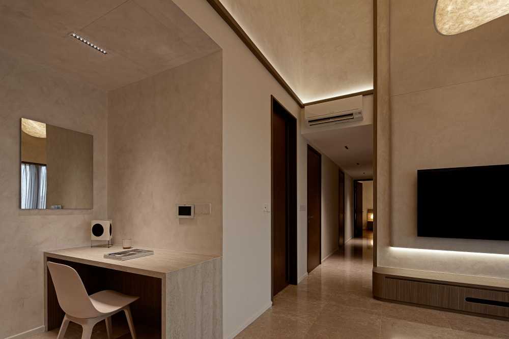 Modern Living Room with TV Console and Coffee Table