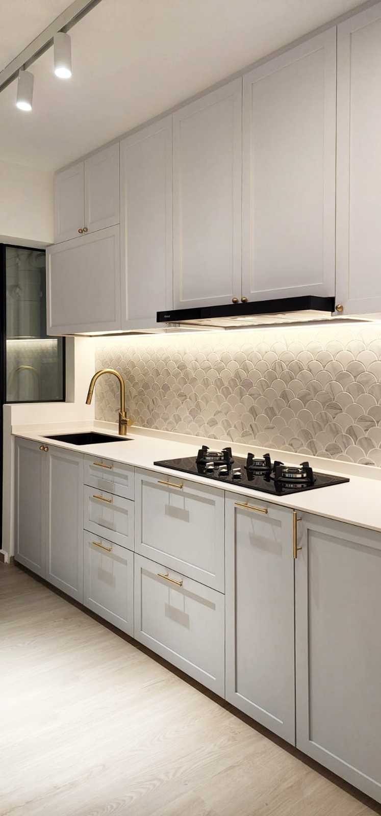 Scandinavian Kitchen with Kitchen Window and Kitchen Island