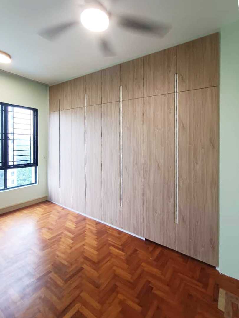 Scandinavian Bedroom with Wardrobe and Sliding Wardrobe
