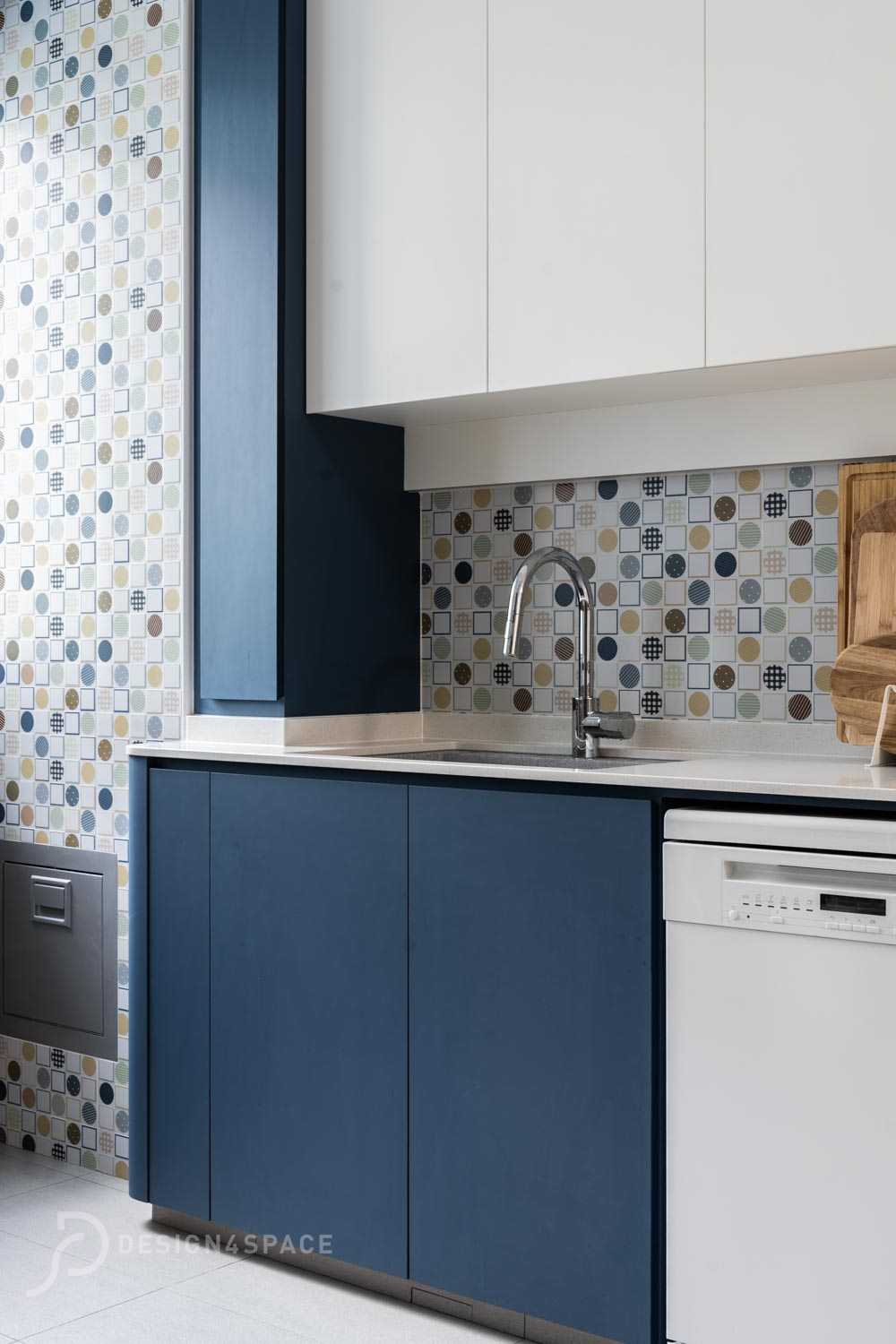 Contemporary Kitchen with Kitchen Window and Kitchen Island