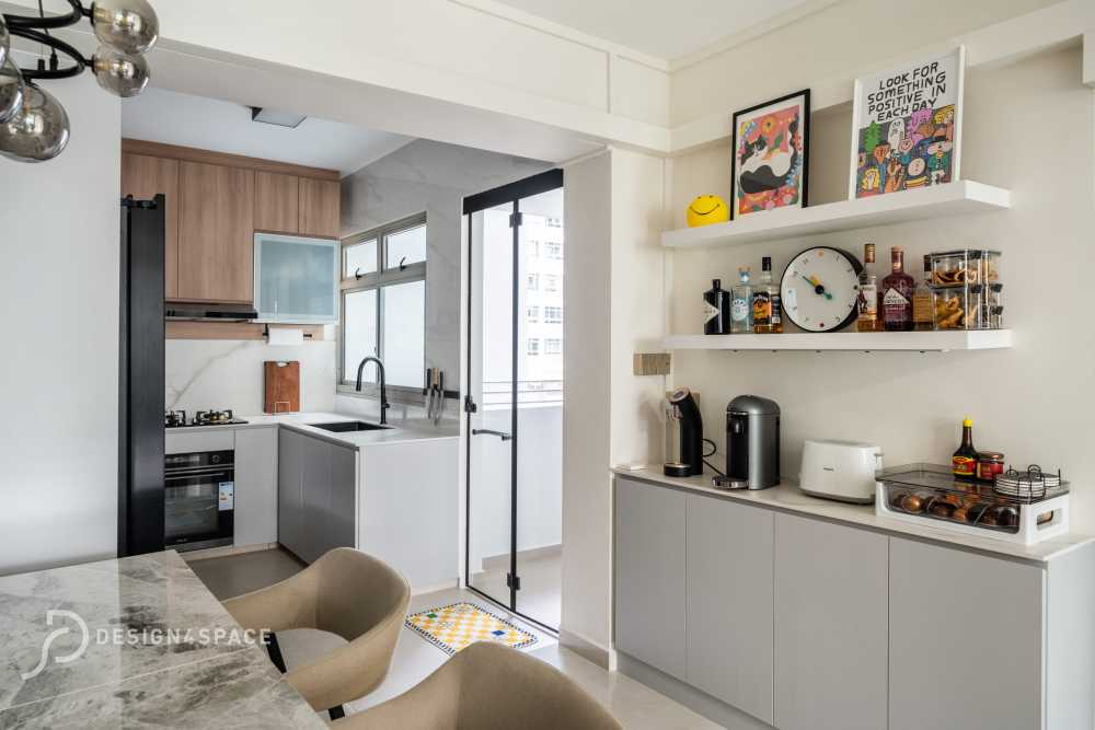 Modern Dining Room with Dining Table and Dining Chairs