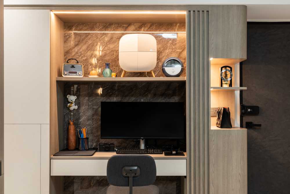 Modern Living Room with TV Console and Sofa