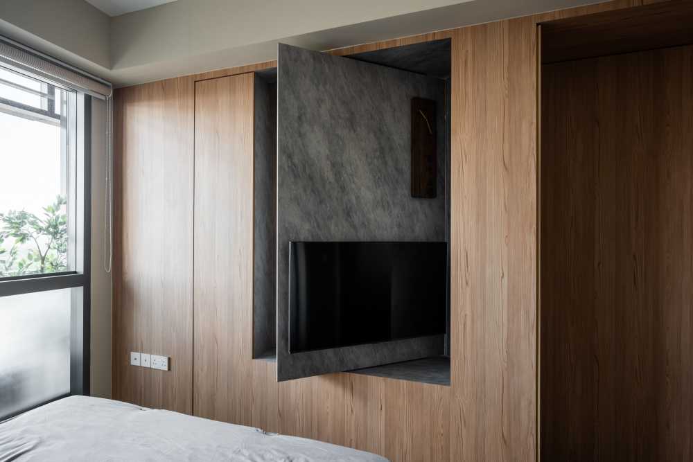 Minimalist Living Room with Sofa and TV