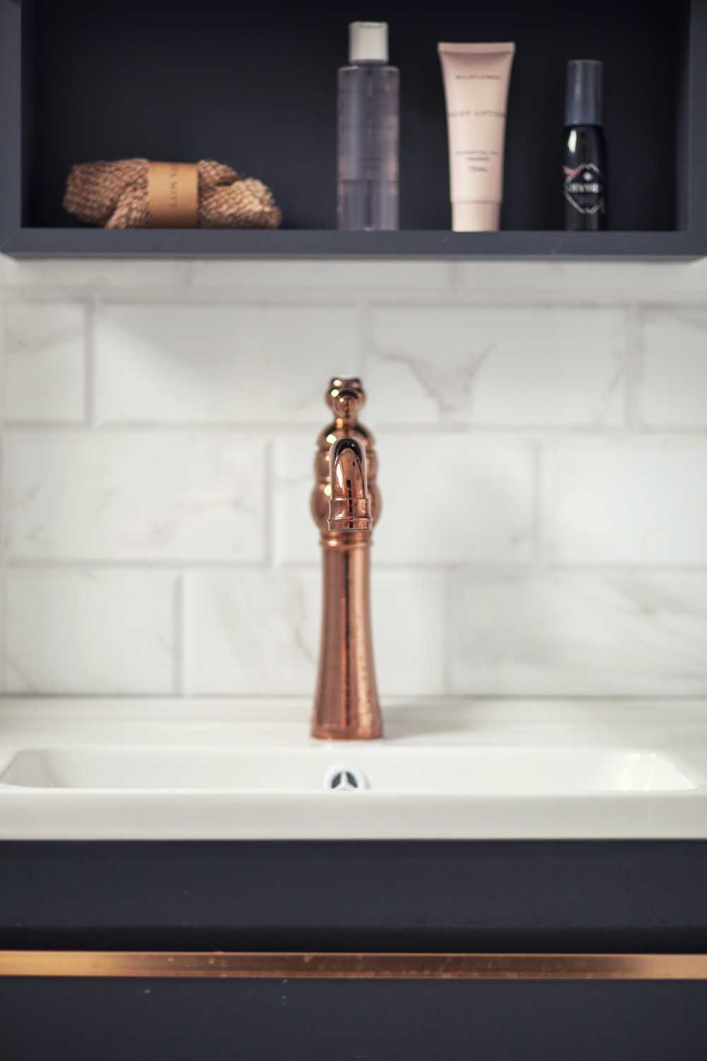 Scandinavian Bathroom with Bathroom Storage and Bathroom Accessories