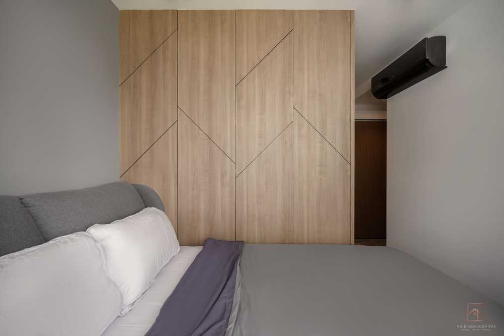 Contemporary Bedroom with Wardrobe and Bedside Table