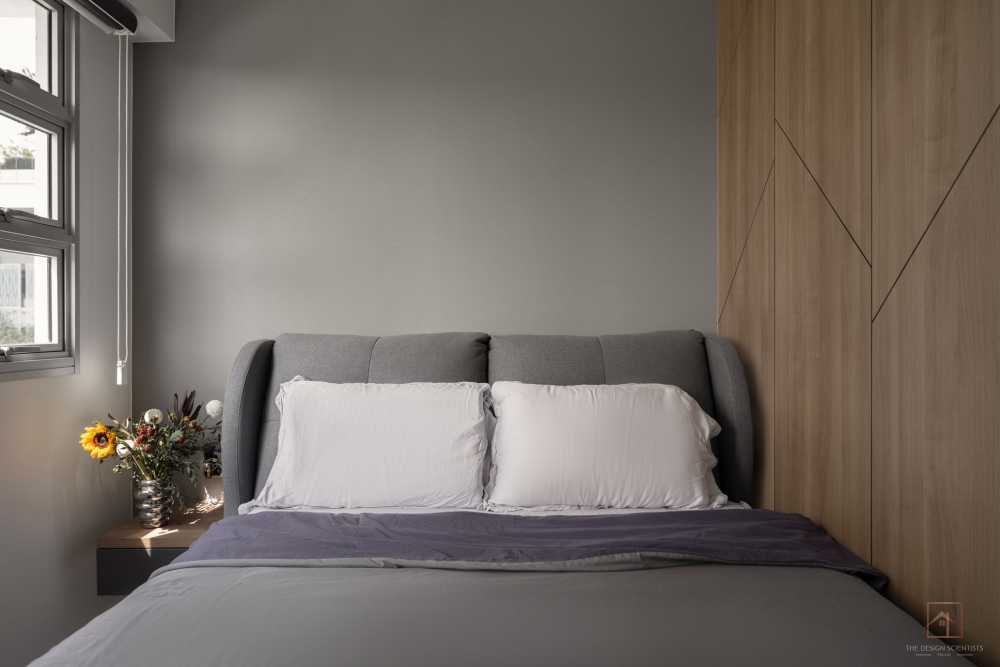 Contemporary Bedroom with Ceiling Light and Wardrobe