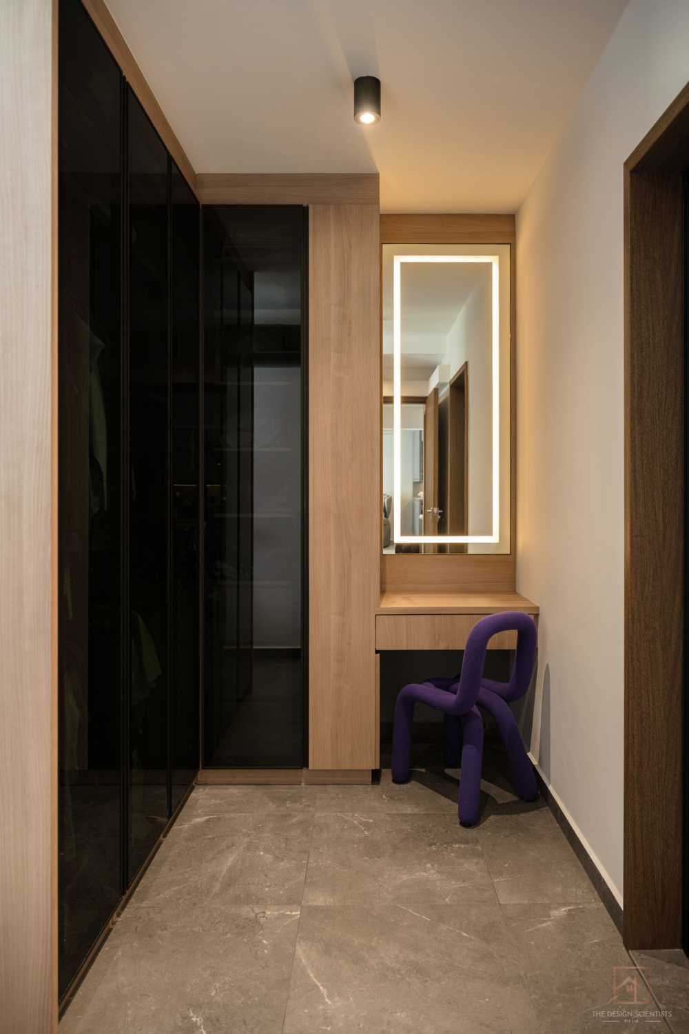 Contemporary Bedroom with Cove Lighting and Wardrobe
