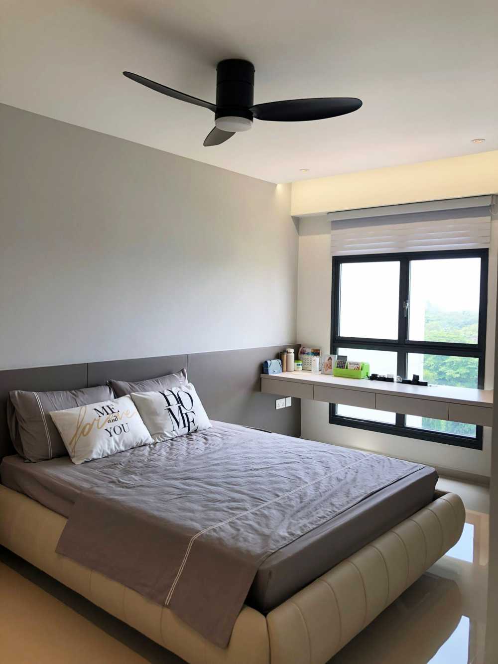 Scandinavian Bedroom with Wardrobe and Sliding Wardrobe