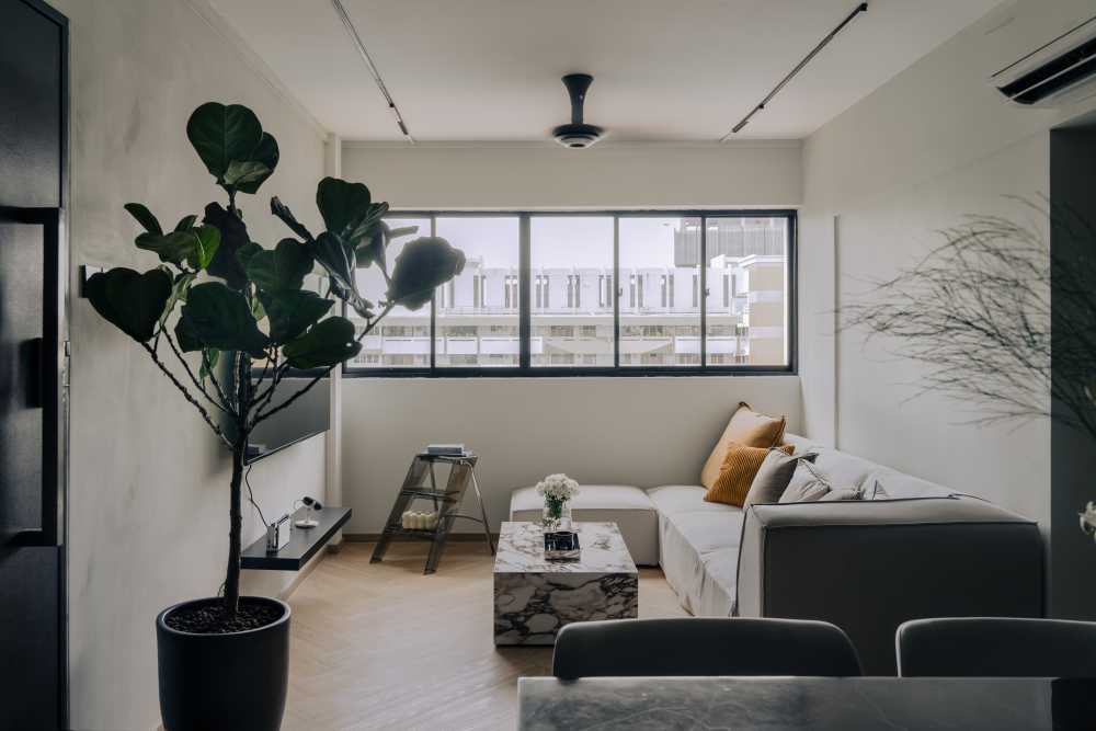 Modern Living Room with Sofa and Coffee Table
