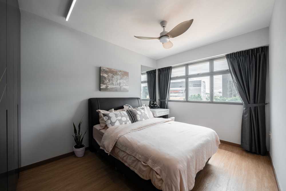 Modern Bedroom with Wardrobe and Closet
