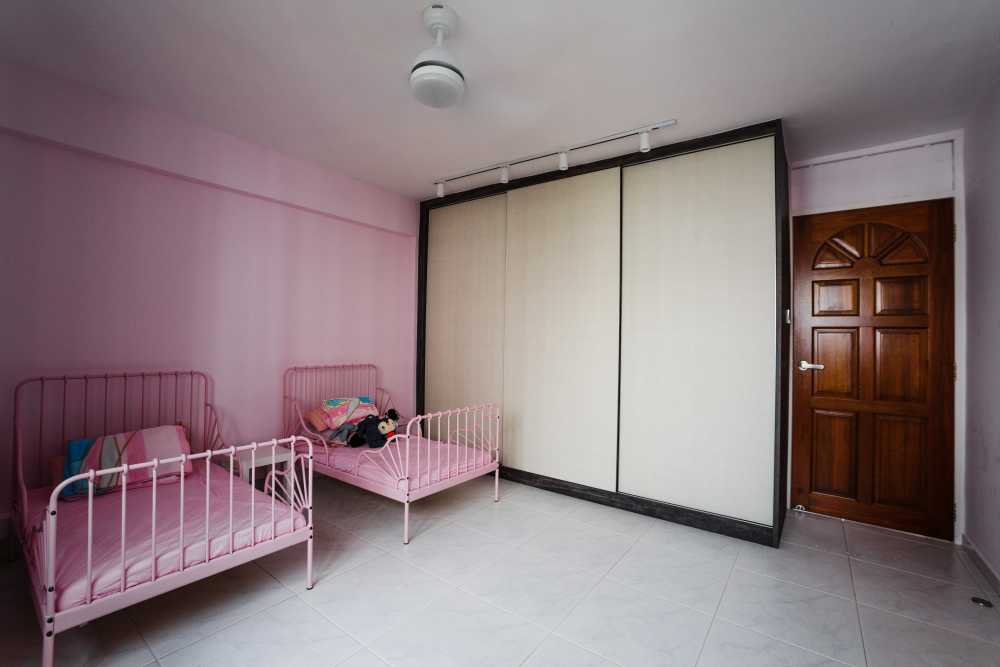 Contemporary Bedroom with Ceiling Light and Wardrobe