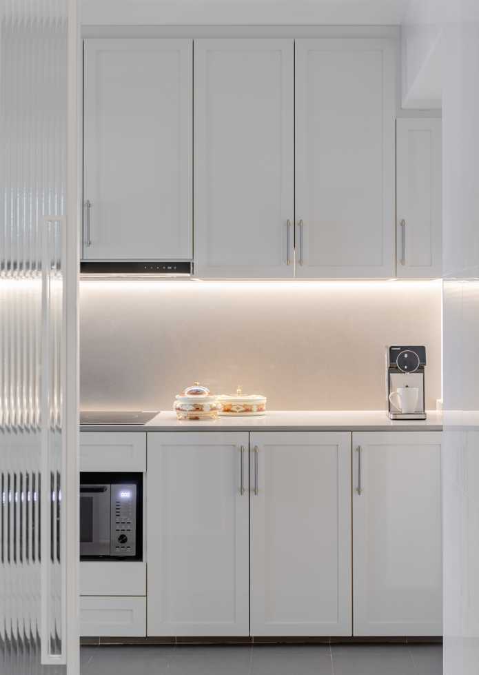 Modern Kitchen with Countertop and Cupboard