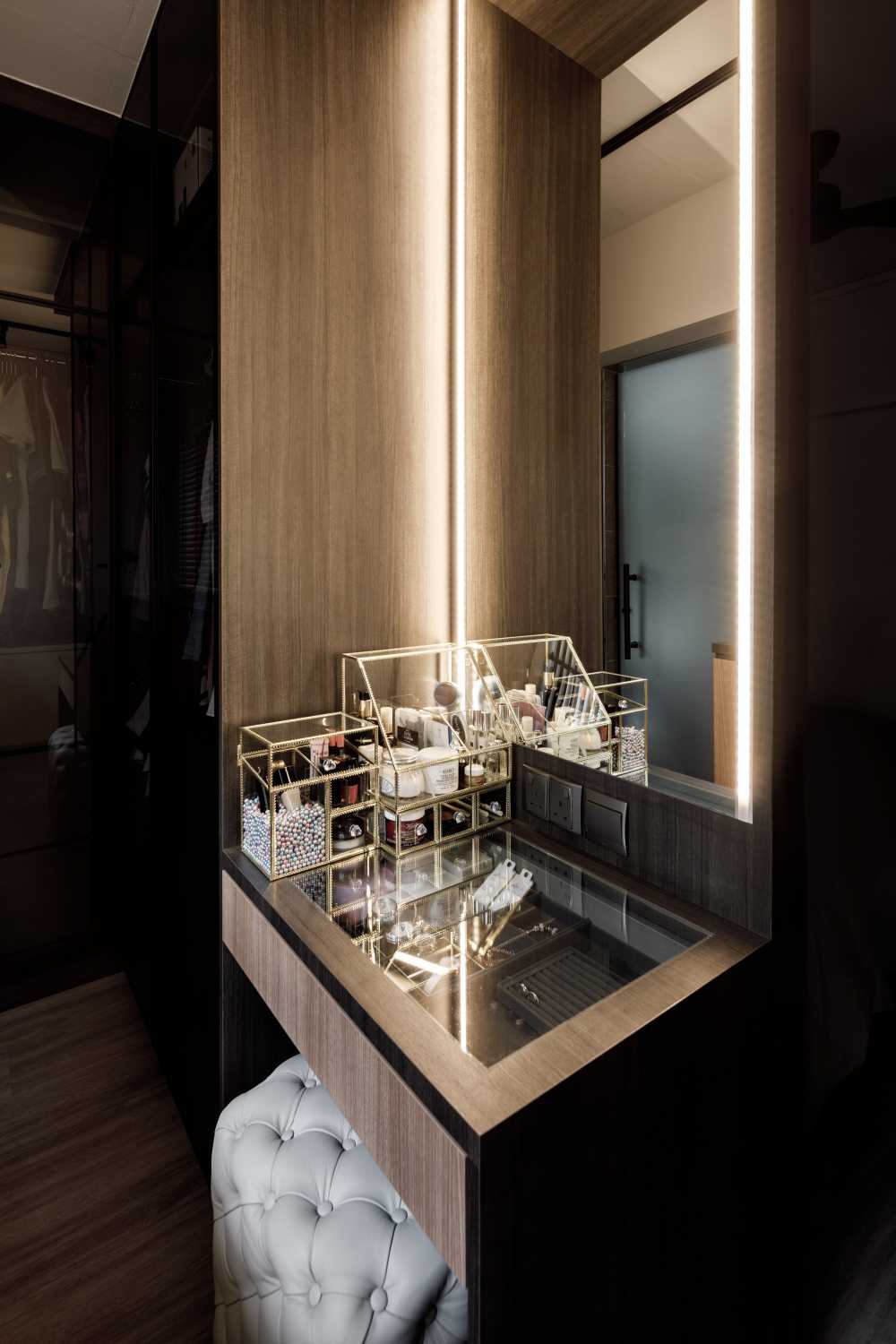 Contemporary Bedroom with Lighting and Lamps