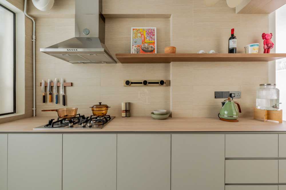 Modern Kitchen with Countertop and Cupboard