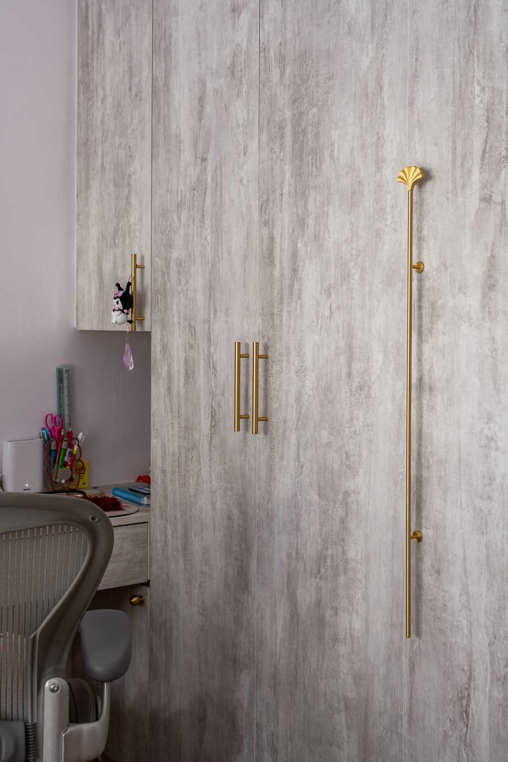 Contemporary Bedroom with Wardrobe and Bedroom Dresser